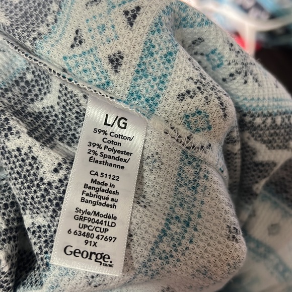 Christmas Vibe Prints Lounge Onesie Sleepwear PJ Size Large - Picture 6 of 6